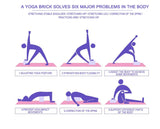 EVA Foam Yoga Block Props Brick Gym Pilates Yoga Column Back Exercise BodyBuilding Fitness Sport Workout Equipment for Home Yoga Essentials Here