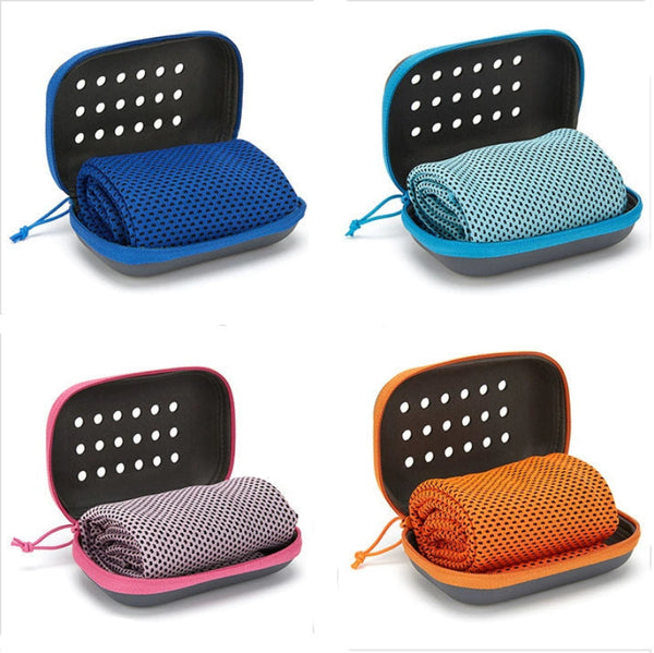 Sweat-Wiping Single-Service Towels Eva Box Sweat-Absorbing Cooling Cold Feeling Sports Towel Running Fitness Sport Towel