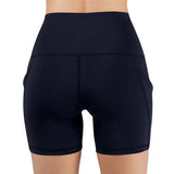 Women gym shorts High Waist Lifting Push Up Tight Yoga Cycling biker shorts Phone Pocket Jogging Running Fitness Short Pant lady Yoga Essentials Here