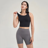 SOISOU Nylon Women's Shorts Gym Yoga Shorts Leggings High Waist Elastic Tight Breathable No Awkward Lines Women's Cycling Shorts Yoga Essentials Here