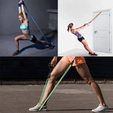 Hot 3 Levels Resistance Yoga Pull Rope Bands Handles Elastic Sports Bodybuild Home Gym Workouts Muscle Training Rubber Tube Band Yoga Essentials Here