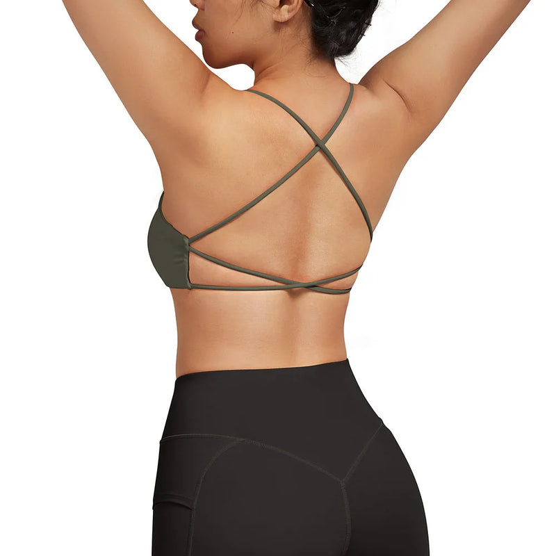Women's Yoga Bra, Fitness Sports Bra, Sportswear for Women, Push Up Sports Bra for Running, Gym Crop Top, for Fitness