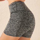 Women gym shorts High Waist Lifting Push Up Tight Yoga Cycling biker shorts Phone Pocket Jogging Running Fitness Short Pant lady Yoga Essentials Here