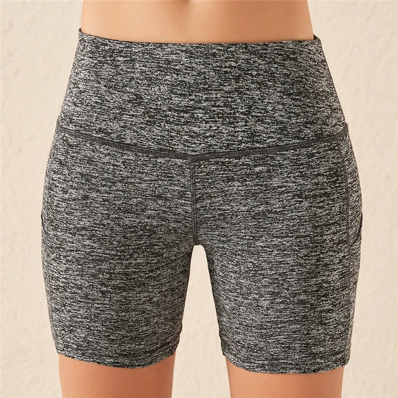 Women gym shorts High Waist Lifting Push Up Tight Yoga Cycling biker shorts Phone Pocket Jogging Running Fitness Short Pant lady Yoga Essentials Here