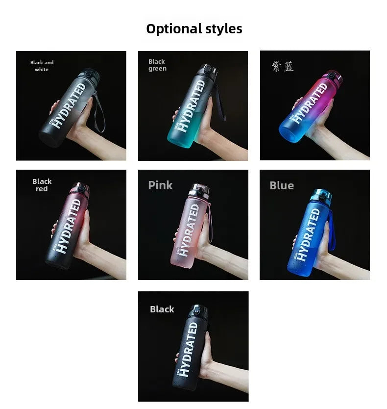 Water Bottle Motivational Sport Water Bottle Leakproof Drinking Bottles Outdoor Sports Travel Kettle Drinking Water Bottle