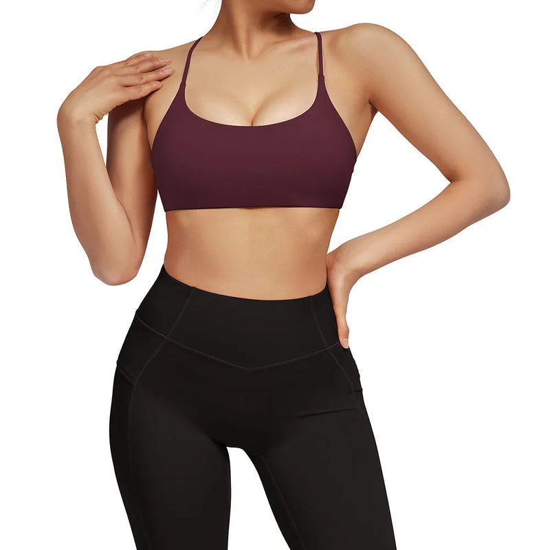 Women's Yoga Bra, Fitness Sports Bra, Sportswear for Women, Push Up Sports Bra for Running, Gym Crop Top, for Fitness