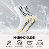 4 Pairs of Sports Socks Football Socks Men's Mid-calf Socks Breathable Silicone Anti-slip Dot Socks Basketball Yoga Socks Yoga Essentials Here