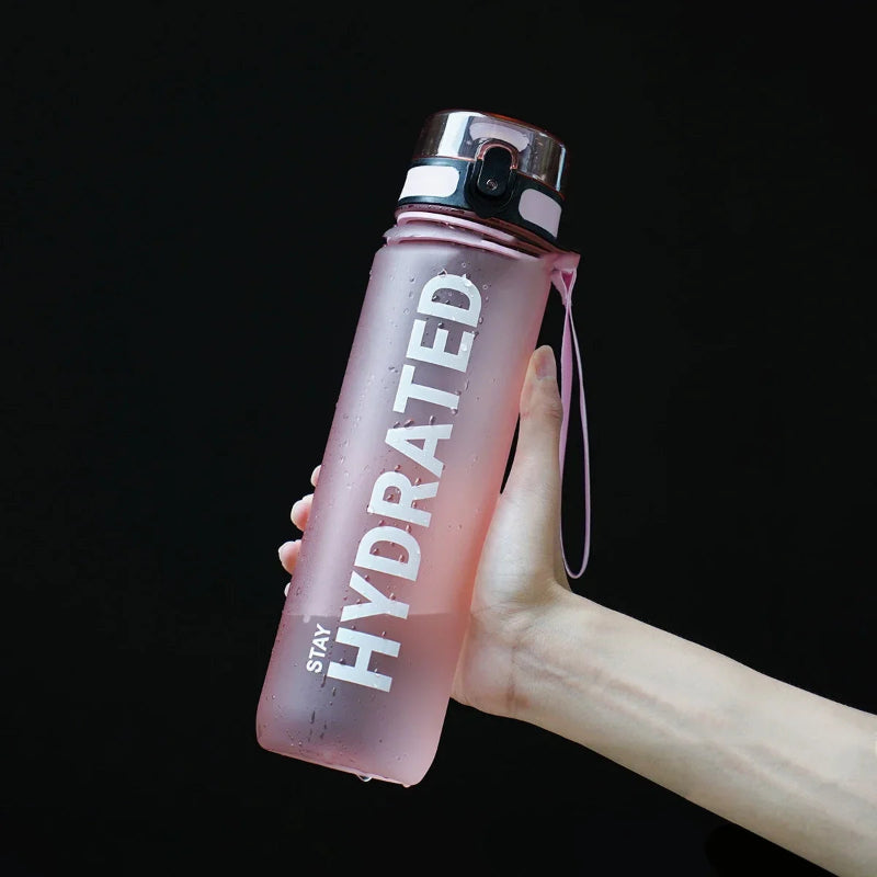 Water Bottle Motivational Sport Water Bottle Leakproof Drinking Bottles Outdoor Sports Travel Kettle Drinking Water Bottle