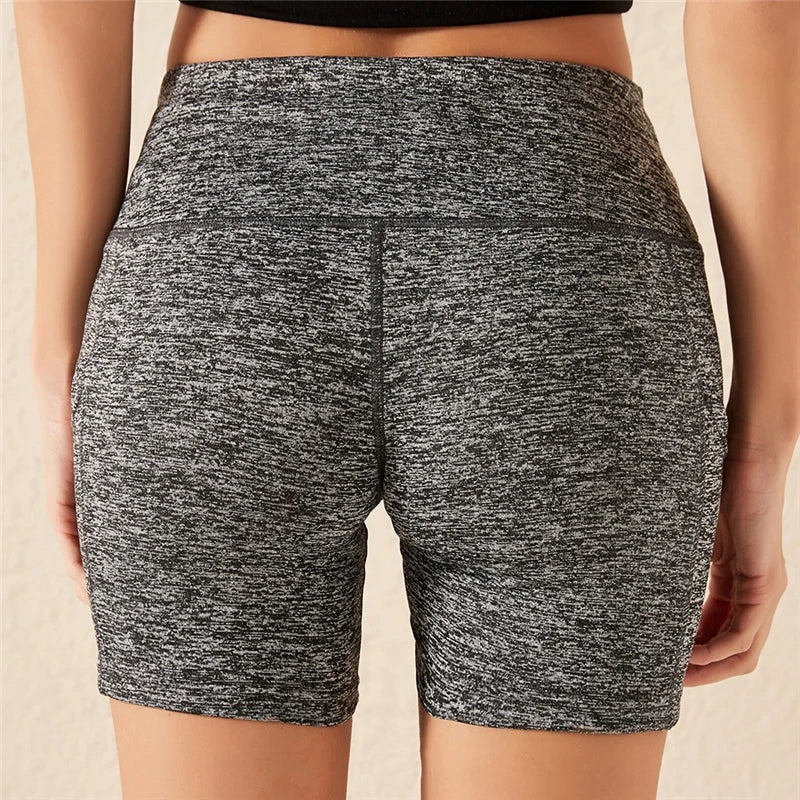 Women gym shorts High Waist Lifting Push Up Tight Yoga Cycling biker shorts Phone Pocket Jogging Running Fitness Short Pant lady Yoga Essentials Here