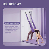Aerial Yoga Strap Pull Rope Woman Hammock Stretch Leg Splits Trainer Female Gym Belt Aerial Hammock Swing Stretching Inversion Yoga Essentials Here