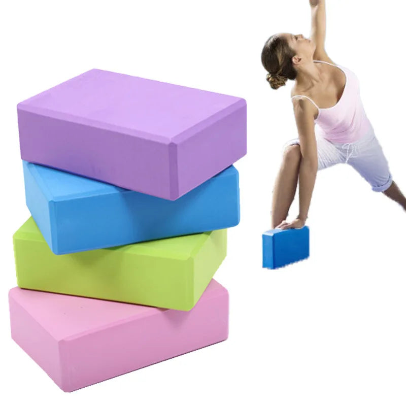 EVA Foam Yoga Block Props Brick Gym Pilates Yoga Column Back Exercise BodyBuilding Fitness Sport Workout Equipment for Home Yoga Essentials Here