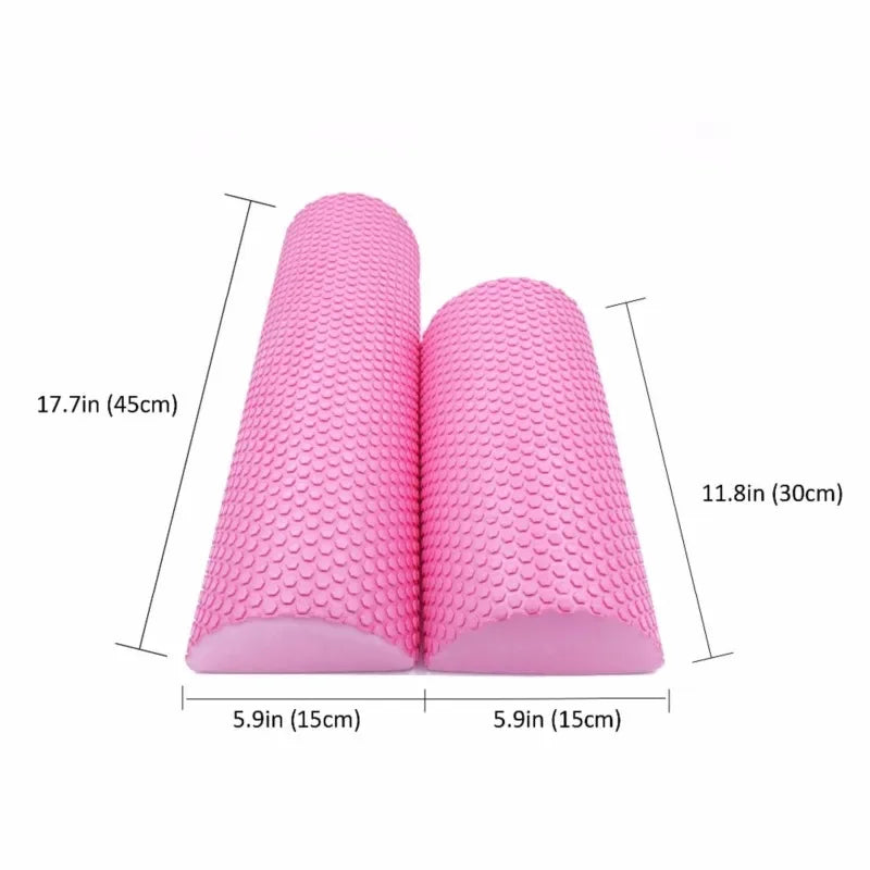 Half Round EVA Foam Roller For Yoga Pilates Fitness Equipment Balance Pad Yoga Blocks With Massage Floating Point 30-45cm Yoga Essentials Here