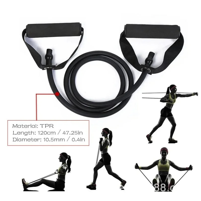 Hot 3 Levels Resistance Yoga Pull Rope Bands Handles Elastic Sports Bodybuild Home Gym Workouts Muscle Training Rubber Tube Band Yoga Essentials Here