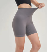 SOISOU Nylon Women's Shorts Gym Yoga Shorts Leggings High Waist Elastic Tight Breathable No Awkward Lines Women's Cycling Shorts Yoga Essentials Here