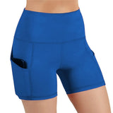 Women gym shorts High Waist Lifting Push Up Tight Yoga Cycling biker shorts Phone Pocket Jogging Running Fitness Short Pant lady Yoga Essentials Here