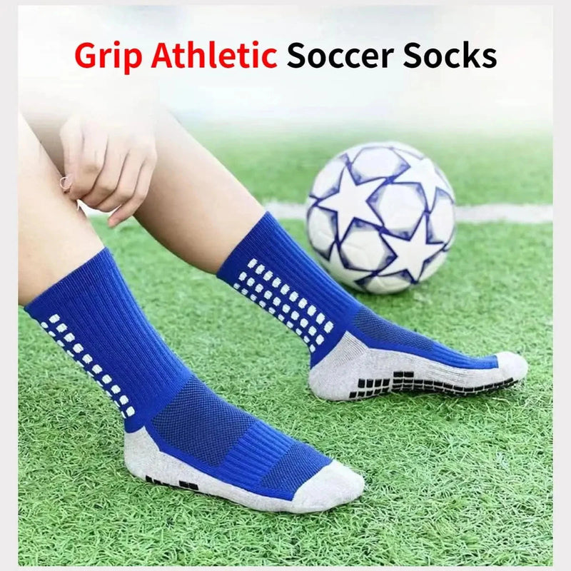 4 Pairs of Sports Socks Football Socks Men's Mid-calf Socks Breathable Silicone Anti-slip Dot Socks Basketball Yoga Socks Yoga Essentials Here