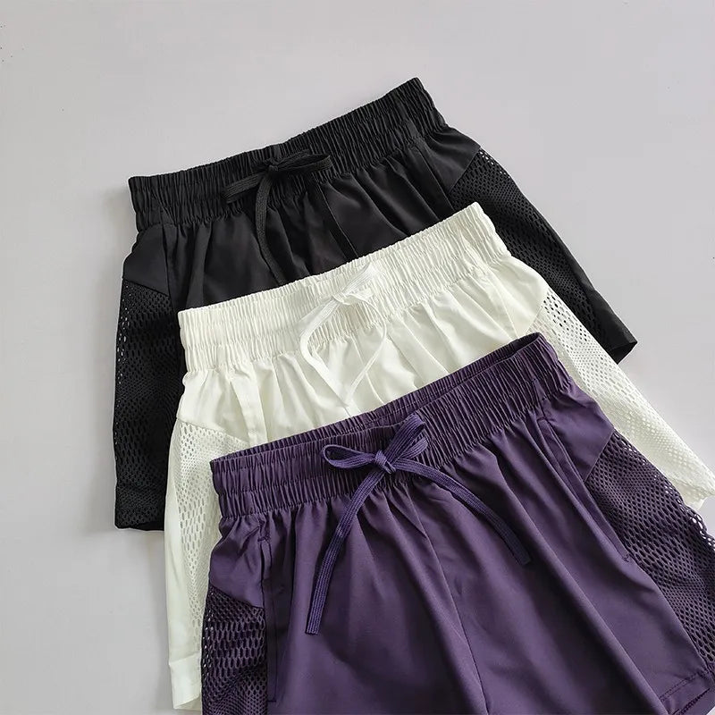 Women's Yoga Shorts High Waist Sport Fitness 2 in 1 Workout Shorts Running Pants Sports Shorts Casual Gym Quick Drying Shorts Yoga Essentials Here