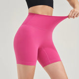 SOISOU Nylon Women's Shorts Gym Yoga Shorts Leggings High Waist Elastic Tight Breathable No Awkward Lines Women's Cycling Shorts Yoga Essentials Here