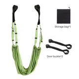 Aerial Yoga Strap Pull Rope Woman Hammock Stretch Leg Splits Trainer Female Gym Belt Aerial Hammock Swing Stretching Inversion Yoga Essentials Here