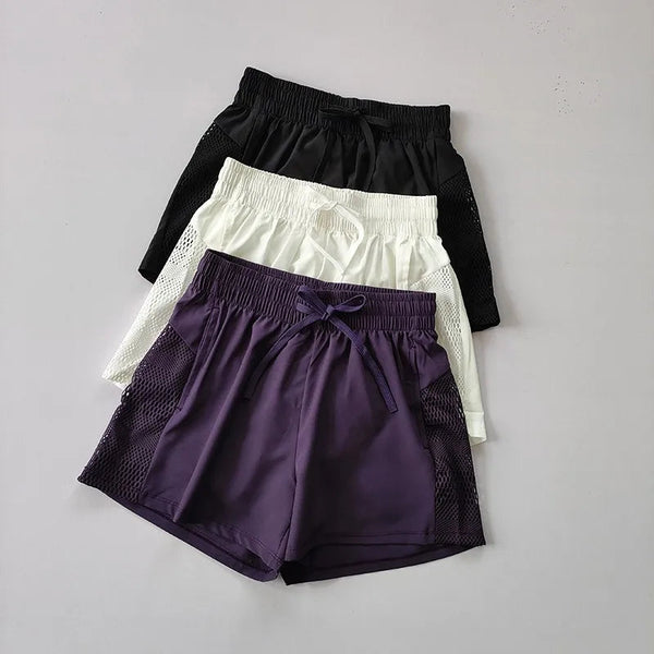 Women's Yoga Shorts High Waist Sport Fitness 2 in 1 Workout Shorts Running Pants Sports Shorts Casual Gym Quick Drying Shorts Yoga Essentials Here