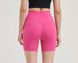 SOISOU Nylon Women's Shorts Gym Yoga Shorts Leggings High Waist Elastic Tight Breathable No Awkward Lines Women's Cycling Shorts Yoga Essentials Here