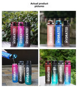 Water Bottle Motivational Sport Water Bottle Leakproof Drinking Bottles Outdoor Sports Travel Kettle Drinking Water Bottle
